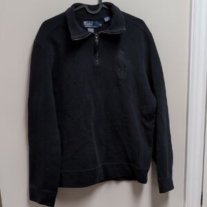 Polo by Ralph Lauren Black Half-Zip Sweater